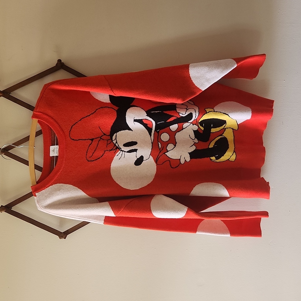 Disney Minnie Mouse oversized polka dot sweater size 2X
